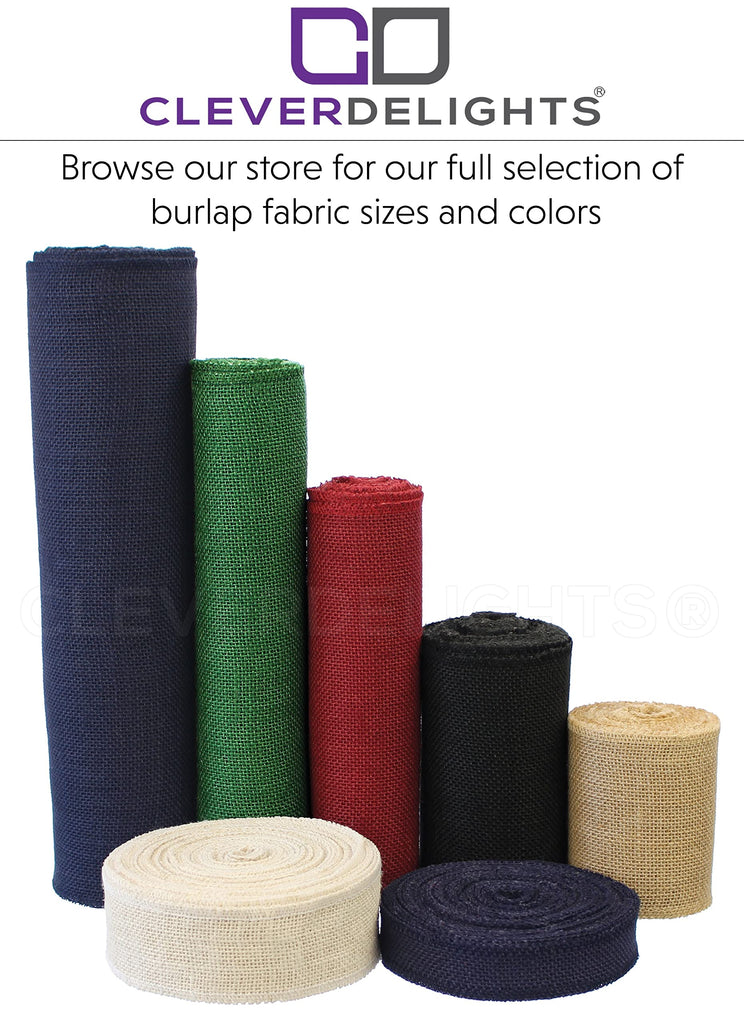 6" Ivory Burlap Roll - Finished Edges - 10 Yards