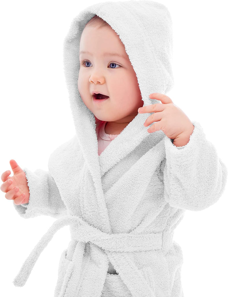 Hooded Plush Fleece Bathrobe, Ultra Soft Cozy for Boys, Girls