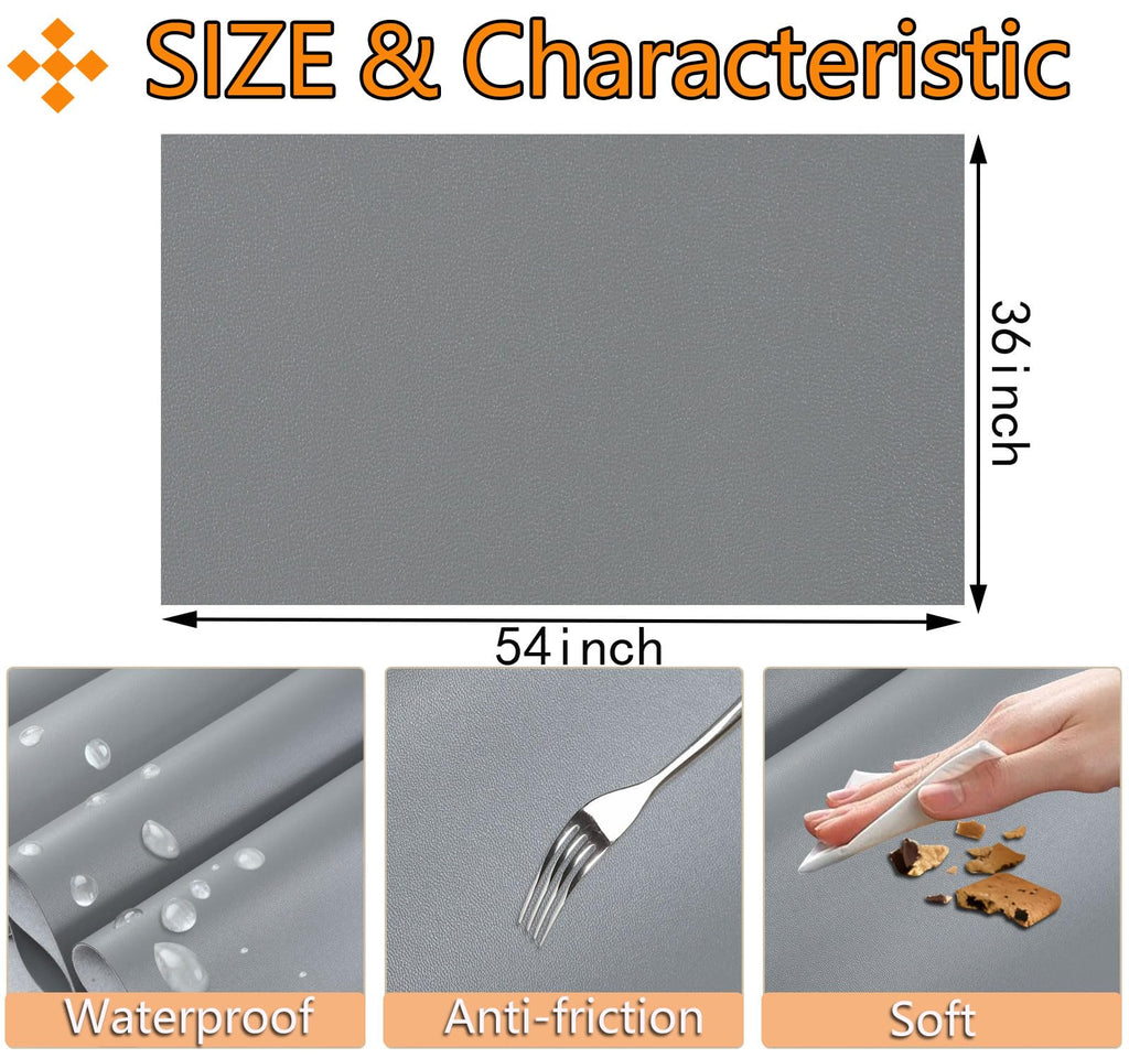 Faux Leather: Soft Waterproof Faux Leather Fabric 54"x 36"