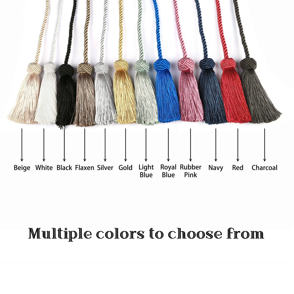 Handmade Rope Tassel Curtain Tiebacks - 4 Pack
