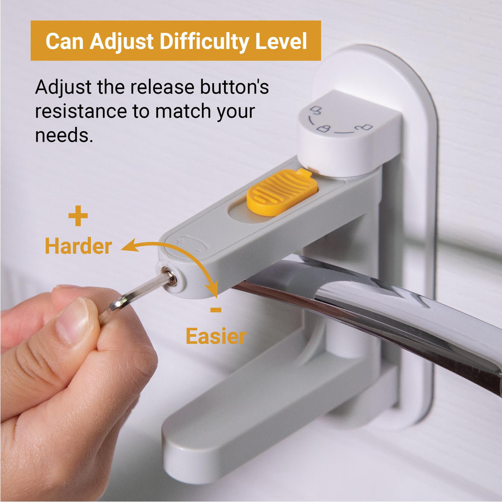 Door Lever Lock for Petproof & Childproof, 2 Pack