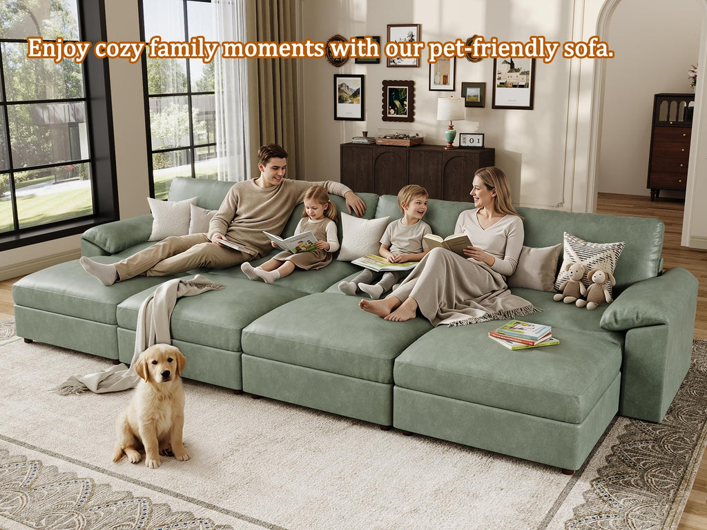 Sectional Couches Bed, Sleeper Sofa, Green