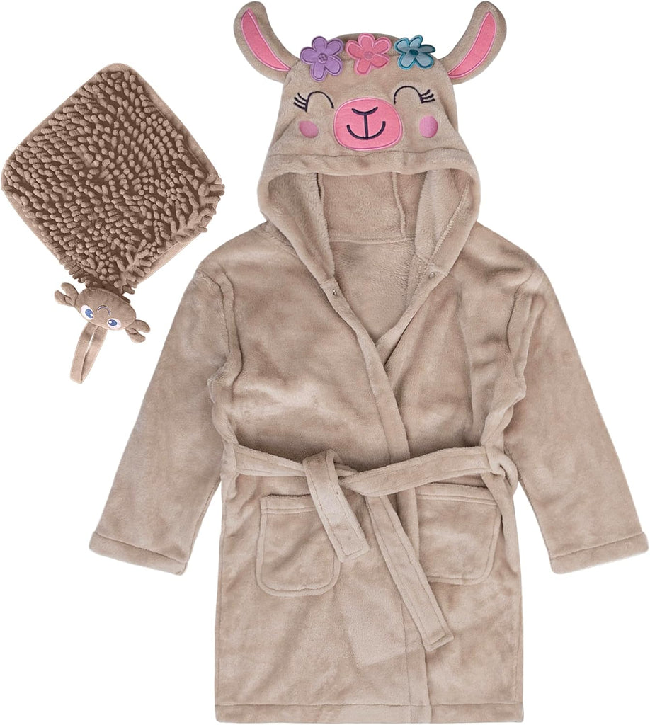 Baby Toddler Robe Or Kids Robe for Girls and Boys - Kids & Baby Bath Robe Spa Set with Washcloth or Slippers