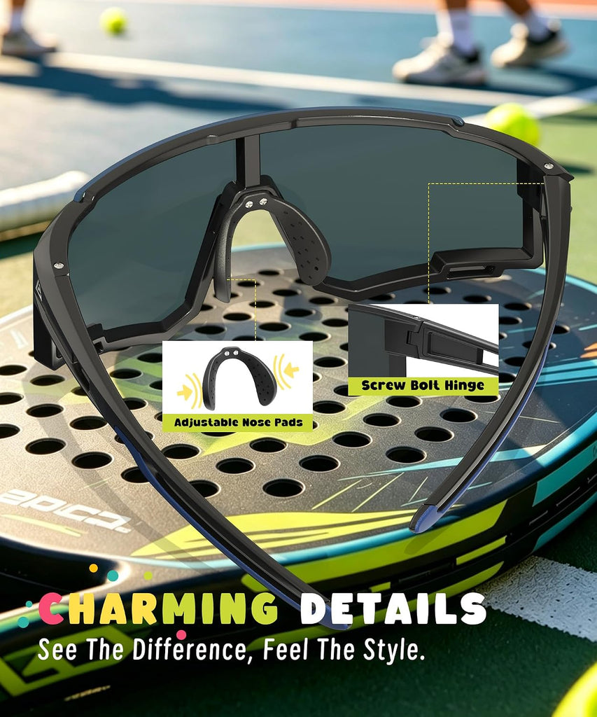 Polarized Kids-Sunglasses Sports Sunglasses-for-Kids: Boys Girls Sun Glasses with UV400 for Running Cycling Age 6-14