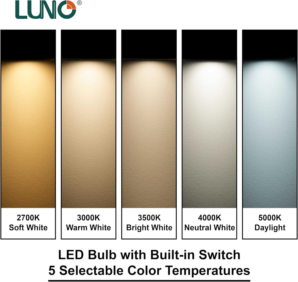 R20 Dimmable LED Bulb, Color Selectable, 7W (50W Equivalent), 500 Lumens, 2700K, 3000K, 3500K, 4000K, 5000K, 5CCT, UL
