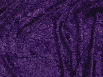 Velvet Crushed Panne Velour Backdrop Stretch Fabric (Grape Purple)