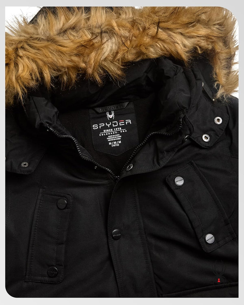Boys Winter Coat - Heavyweight Insulated Water Resistant Ski Parka