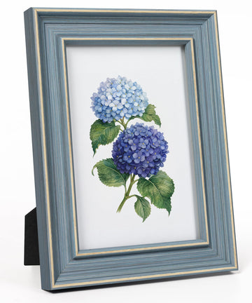 Vintage 4x6 Picture Frame Blue Seaside Photo Frame