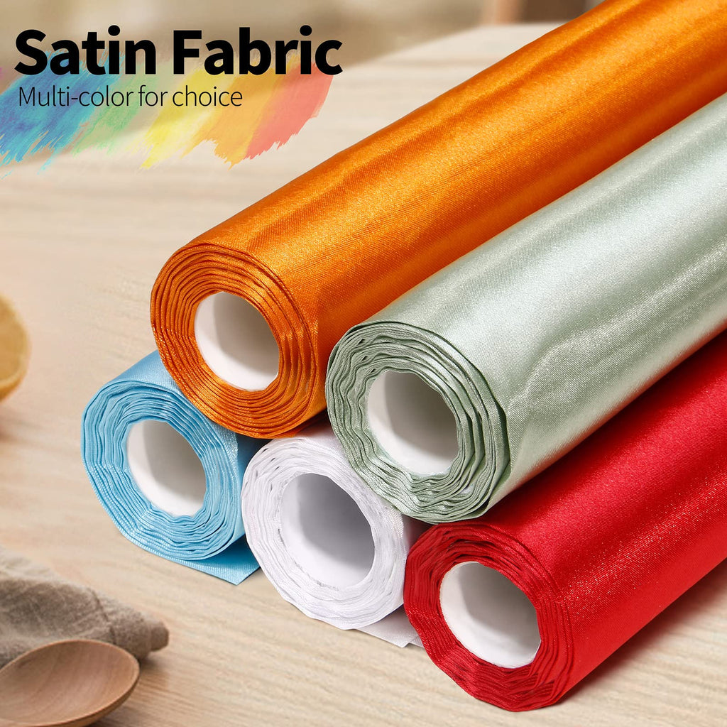 White Satin Fabric, 55" Wide, 2 Yards