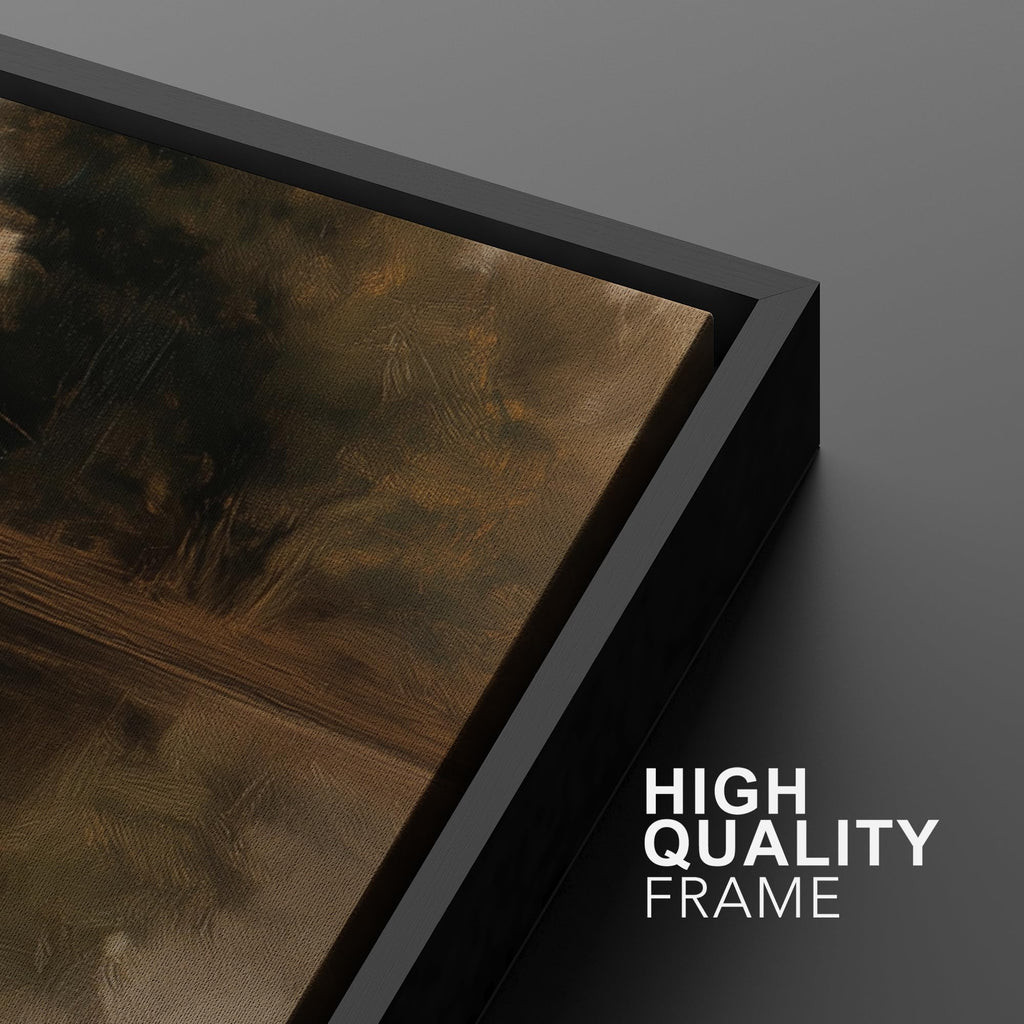 Framed Wall Art Print Set Neutral Tone Lake Reflection Landscape Illustrations Modern Art Boho Decorative Colorful