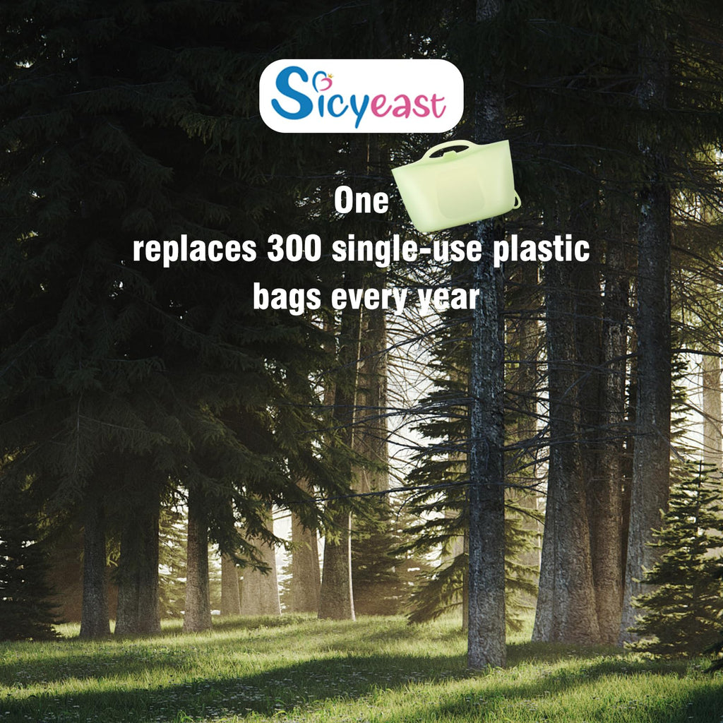 Silicone Travel Bottle Sterilizer Bags | 2000ml Microwave Steam Sterilizer Bags for Baby Bottles, Breast Pump &