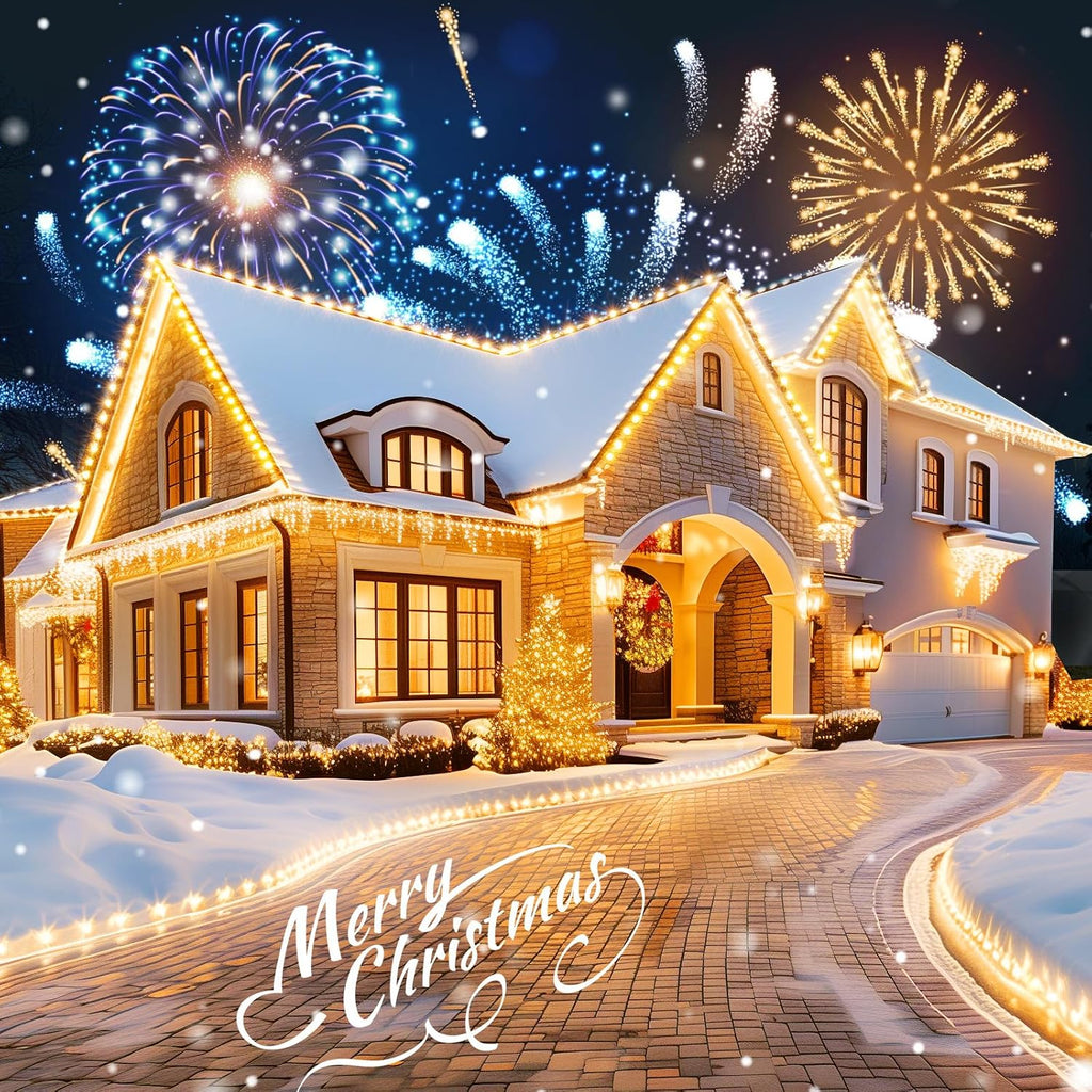 49FT 50 LED C9 Christmas Lights Outdoor Waterproof, Warm White