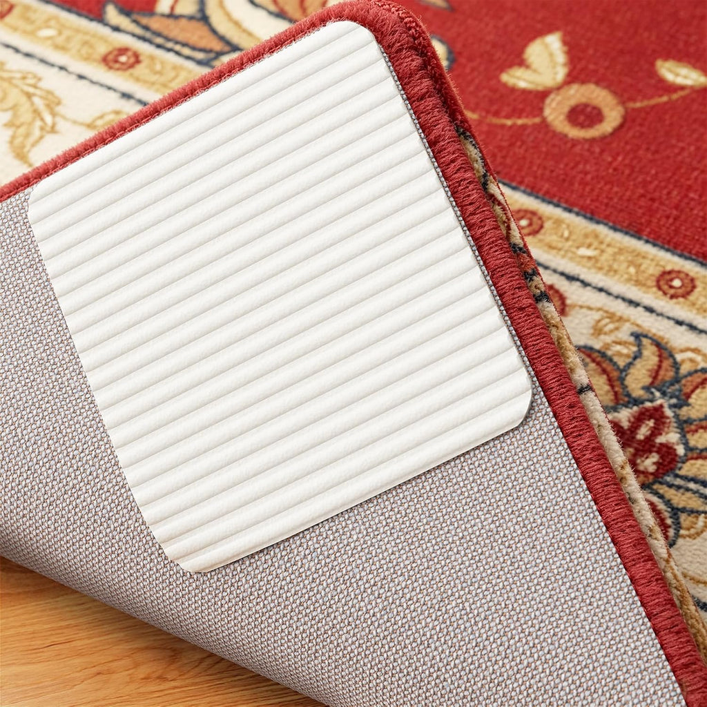 Vacuum Tech Rug Pad Gripper for Hardwood Floors No Damage Tape - Set of 12