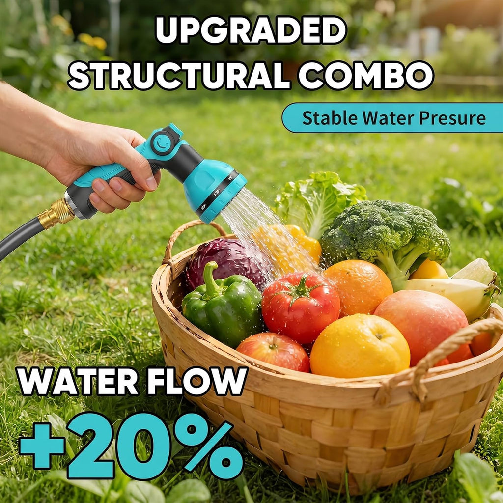5/8" 110FT Retractable Garden Hose Reel-Heavy Duty Automatic Wall Mounted Hose Reel with 2026 Upgraded UV Resistant