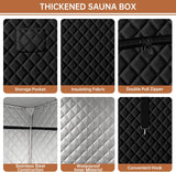 Springspa Portable Steam Sauna Box with 3L & 1500W±10%, Personal Sauna Tent with 9 Adjustable Heat Levels