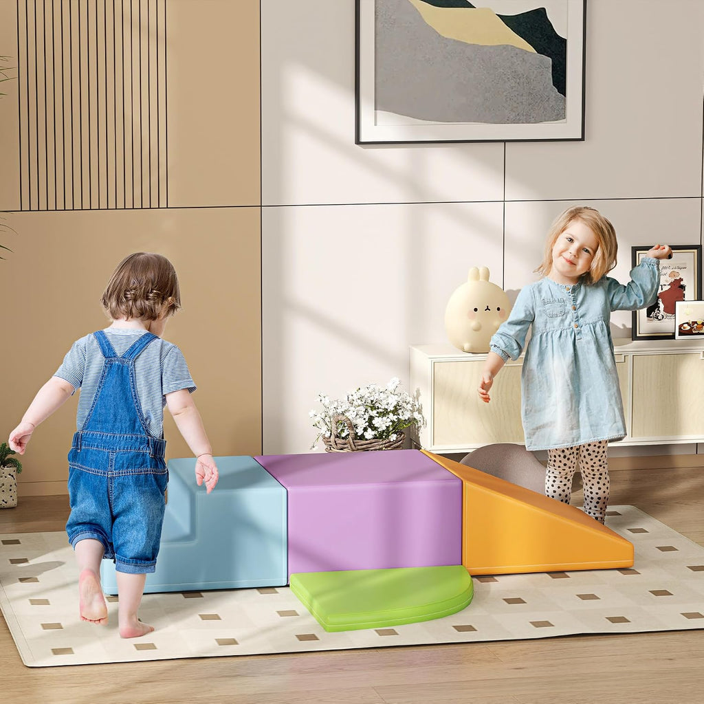 Foam Play Set Easy-to-Clean for Toddlers & Children 4 Piece Assorted