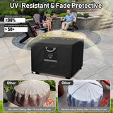 Fire Pit Cover Square Heavy Duty Fabric 100% Waterproof, Fits Outdoor for 29”,30 inch,31 inch,32 inch Fire Pit/Table Cover,Gas Fire Pit Cover (32”L x - Image 4