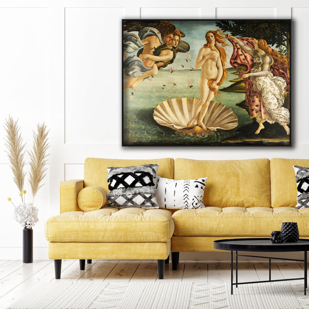 The Birth of Venus Wall Art - Sandro Botticelli Canvas Art Print - Fine Art Oil Paintings - Abstract Picture Colorful