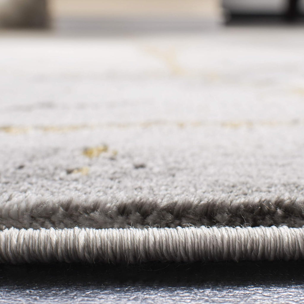 Craft X-Large Area Rug - 12' x 15', Grey & Gold, Modern Abstract Design, Non-Shedding & Easy Care