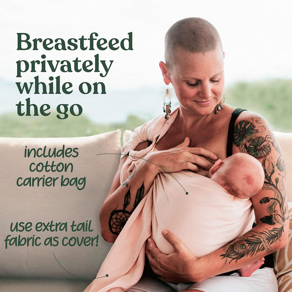 Ring Sling Baby Carrier, Soft Linen Baby Sling, Baby Wrap, Comfort, Style, and Giving Back - Carry Your Little One