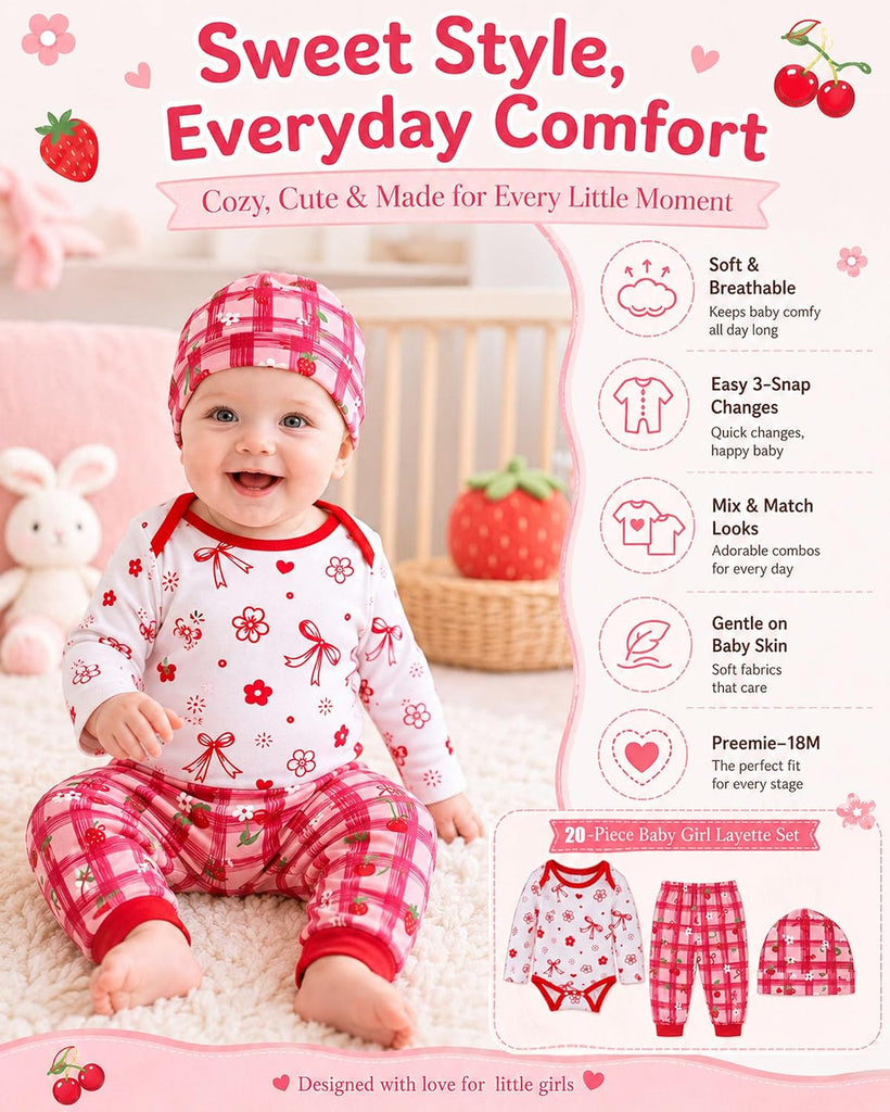Boy Girl Clothes Preemie Newborn Must Have Infant Essentials Outfits 20 Piece Clothing