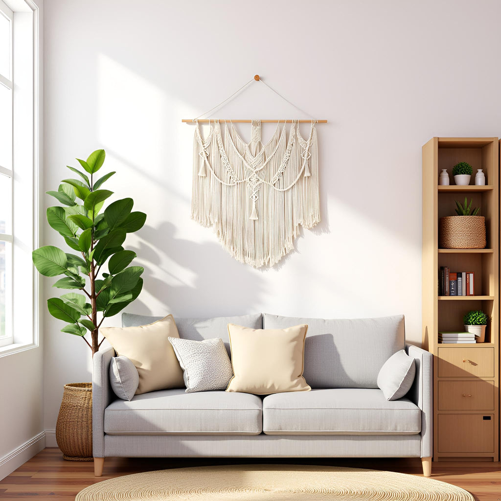 Macrame Wall Hanging Boho Home Decor Chic Woven Decoration Living Room Apartment Dorm Gallery Perfect Christmas Gift