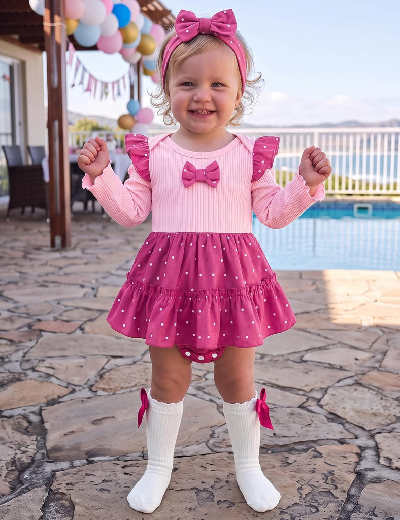 Baby Girl Outfits Long Sleeve Romper Sets Newborn Clothes