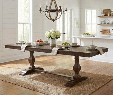 74.8-inch Long Vintage Farmhouse Dining Table for 6-8 People