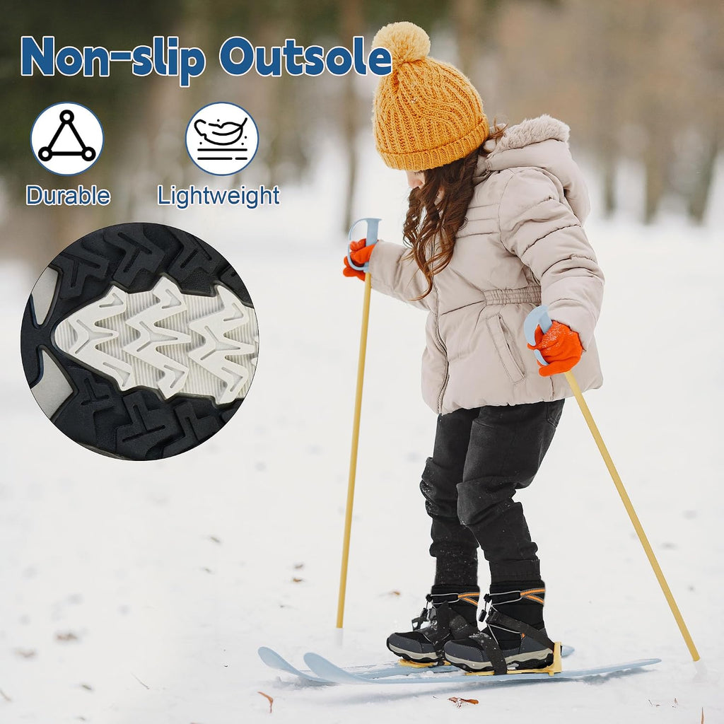 Toddler Snow Boots Boys Girls Kids Winter Waterproof Shoes