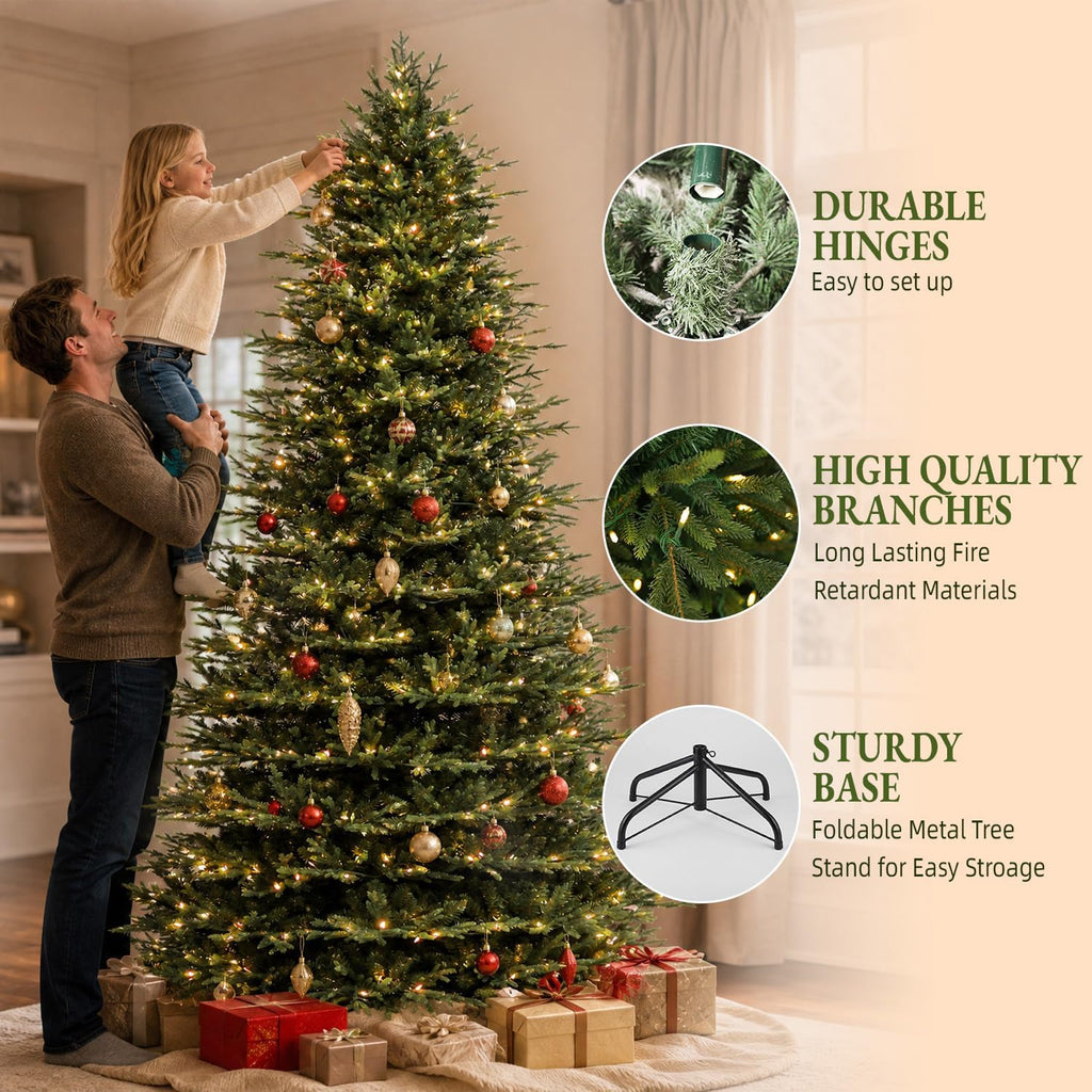Prelit Premium Christmas Tree with 5179 PE&PVC Hinged Tips