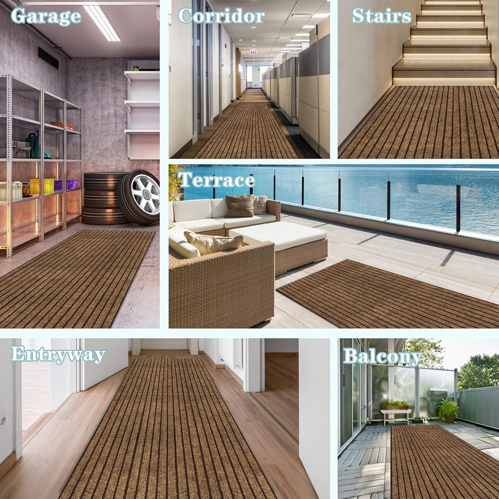 Runner Rug 2FT x 6FT, AYOHA 2'-82' Utility Carpet Runner Hallway Aisles Balcony Garages, Area Rugs with Non-Slip
