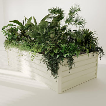 Galvanized Raised Garden Bed Kit, 8x4x2ft Planter Raised Garden Boxes Outdoor with Anti-Rust Paint, Rectangle Metal