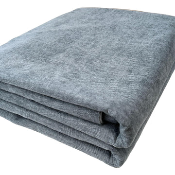 Premium Upholstery Chenille Fabric by the Yard - Thick & Soft Textured Fabric for Chairs, Sofa & Home Decor (Grey