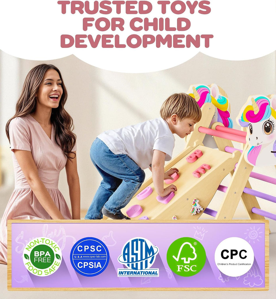 Triangle Set, in-1 Montessori Climbing Toy for Toddlers