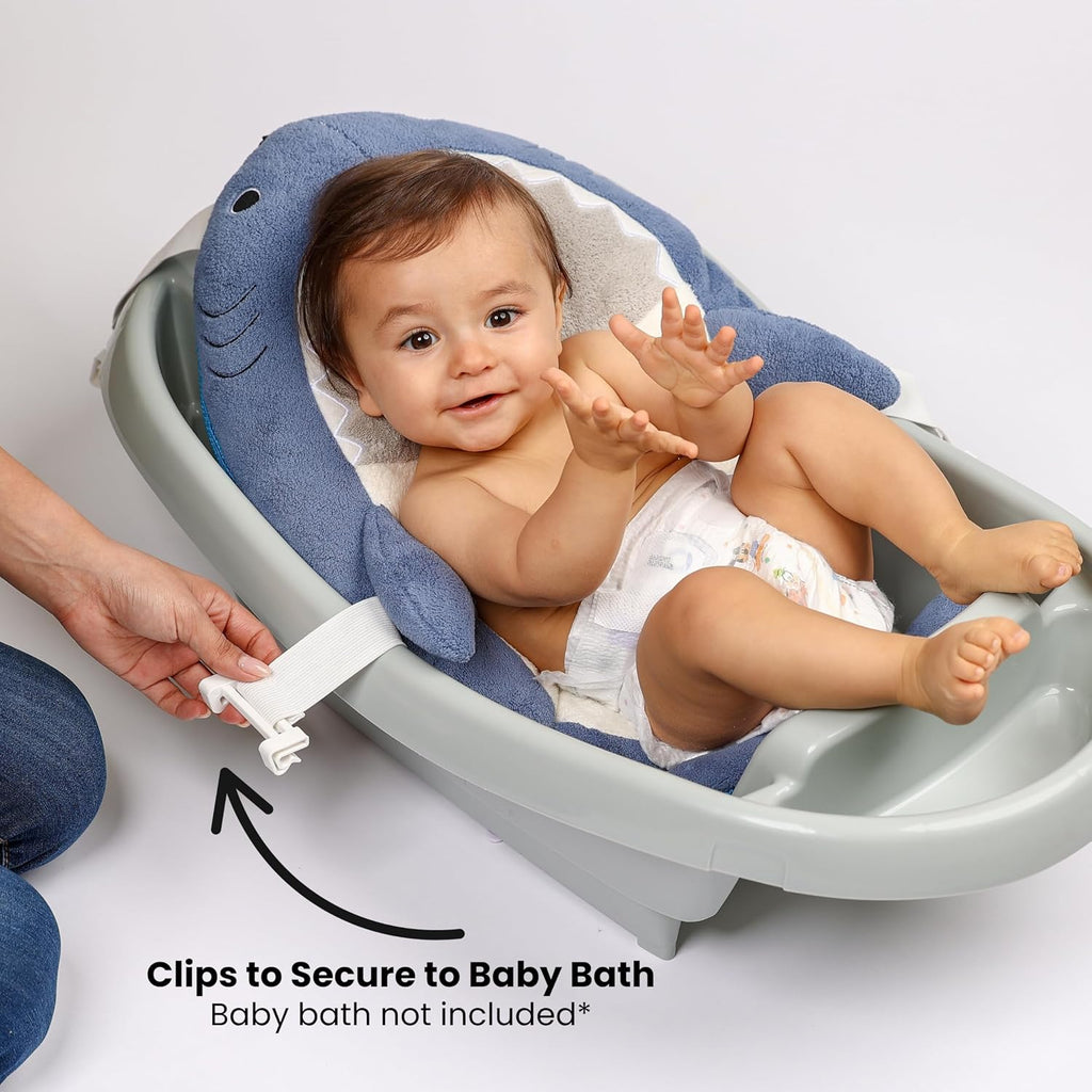 Bath Cushion - Triple Mesh Baby Bath Seat for Newborns & Infants | Quick-Dry | Breathable Microfiber | Food-Grade