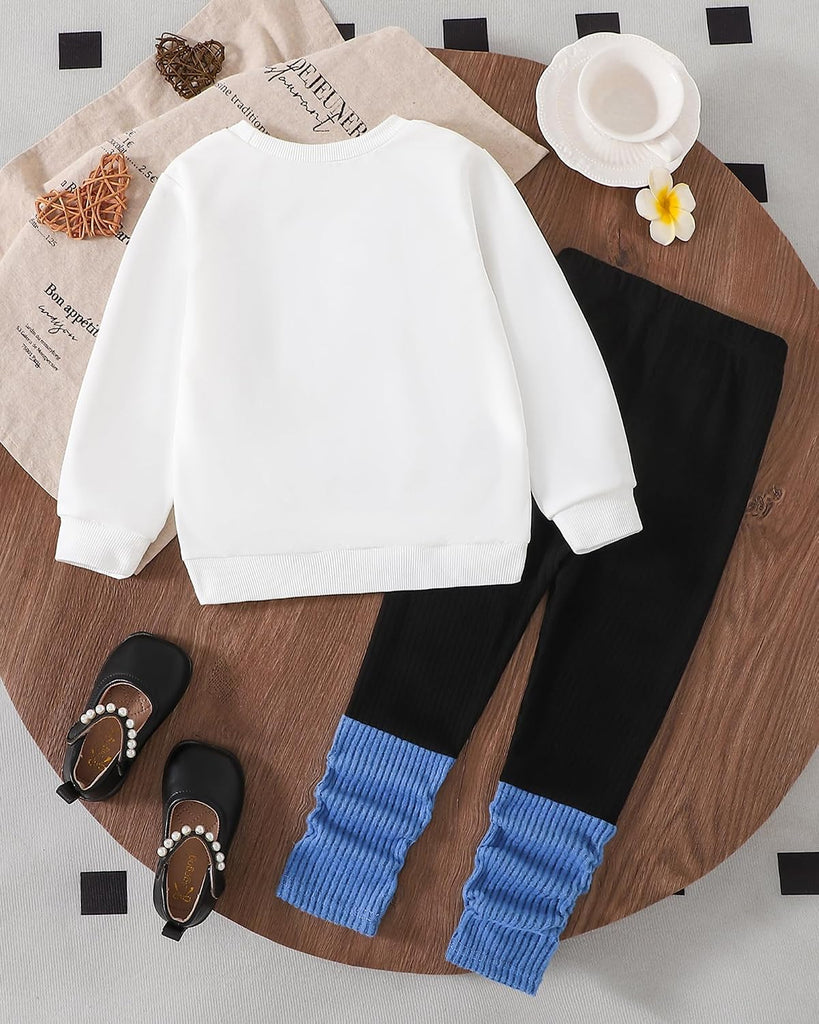 Toddler Girl Clothes Little Kids Fall Outfits Winter Sweatshirt Pants Set