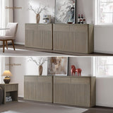 Buffet Cabinet with Storage - Storage Cabinet Sideboard with Doors & Shelves Accent Credenza Buffet Table with 2