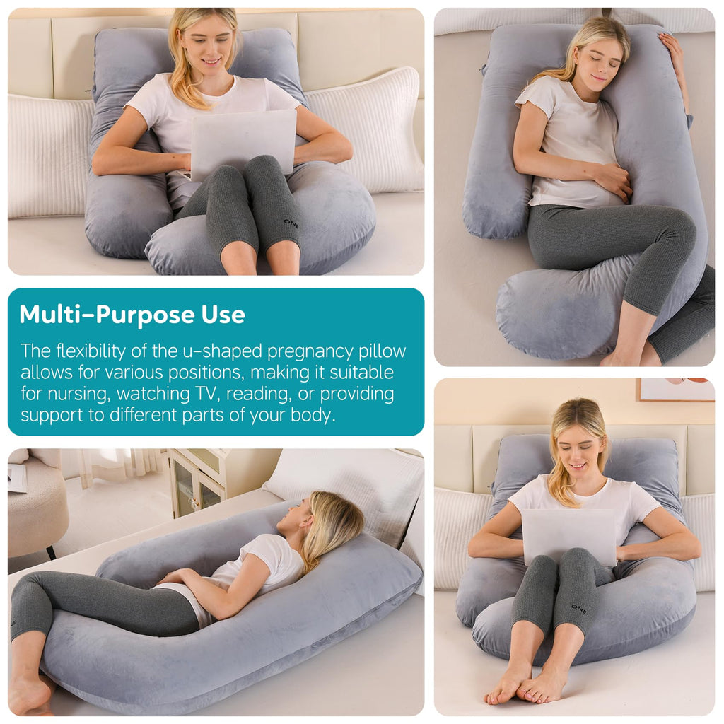 Pregnancy Pillow for Sleeping - U Shape Maternity Body Pillow