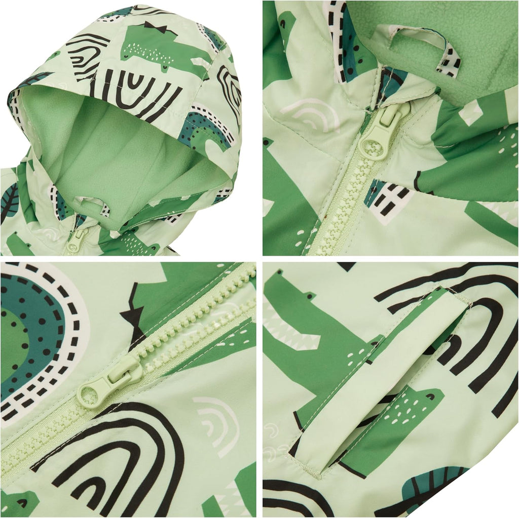 Toddler Boys' Water-Resistant Fleece Lined Transitional Jacket