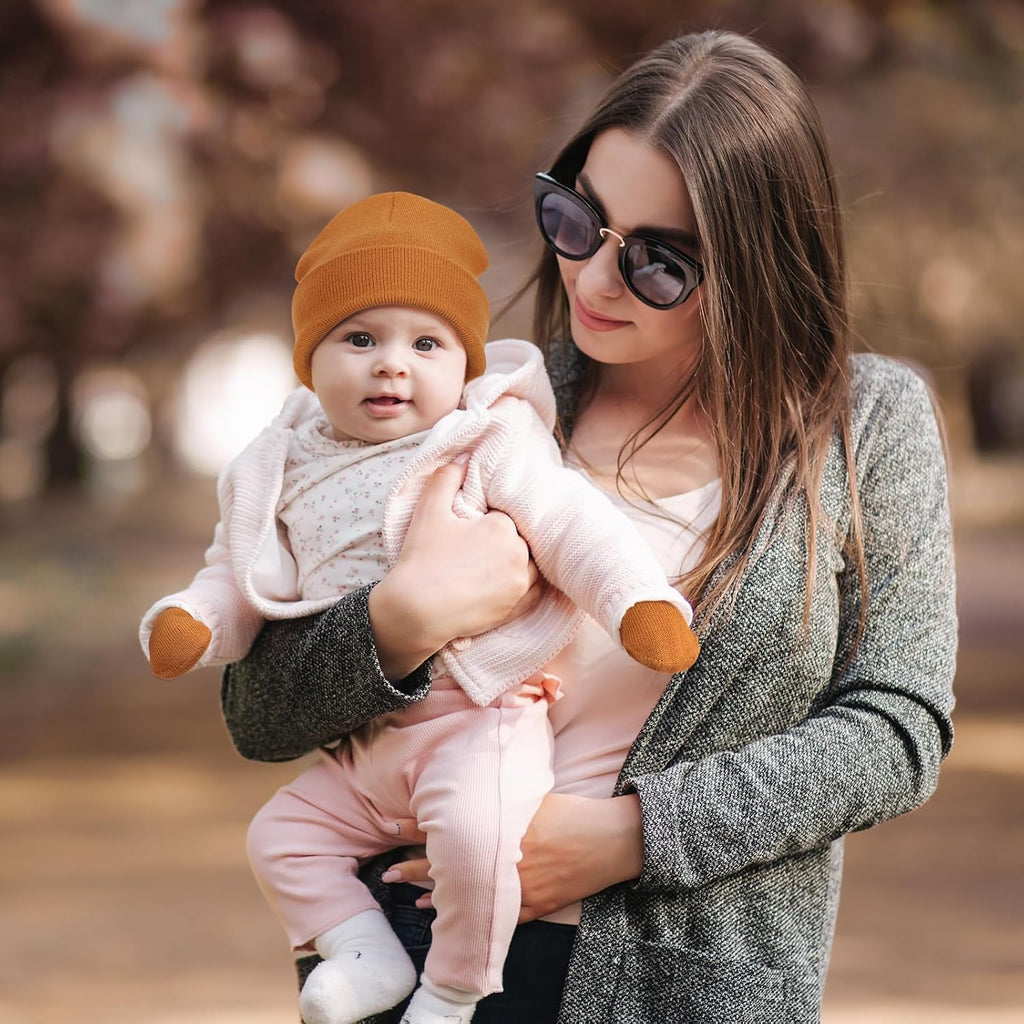 3 Pack Baby Beanies Toddler Kids Winter Hats Soft Knit Hat for Baby Boys Girls Warm Cap Beanies