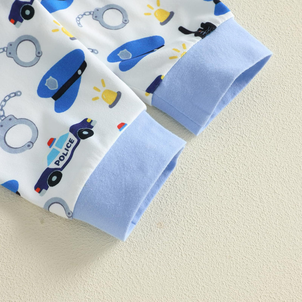Newborn Baby Boy Clothes Long Sleeve Romper Pants Hat Set