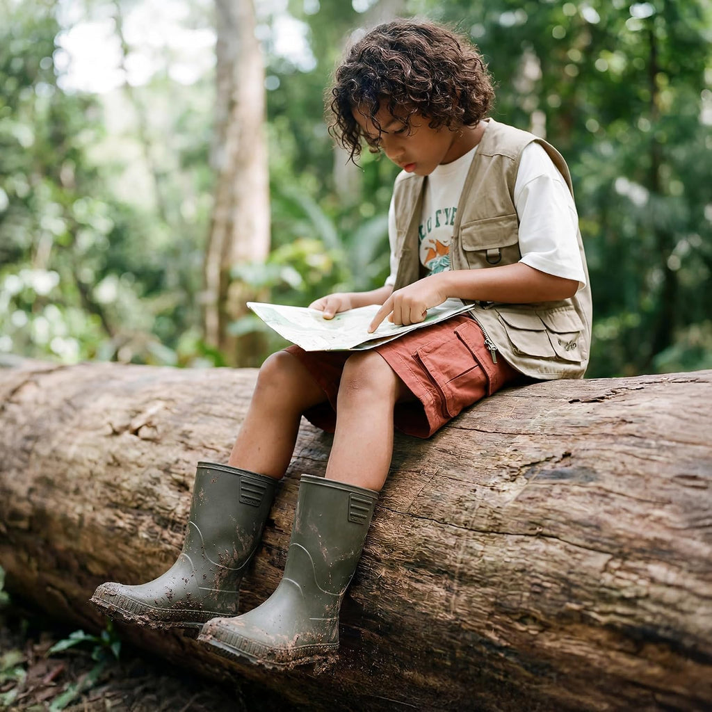 Kids Waterproof Outdoor Rain Boots