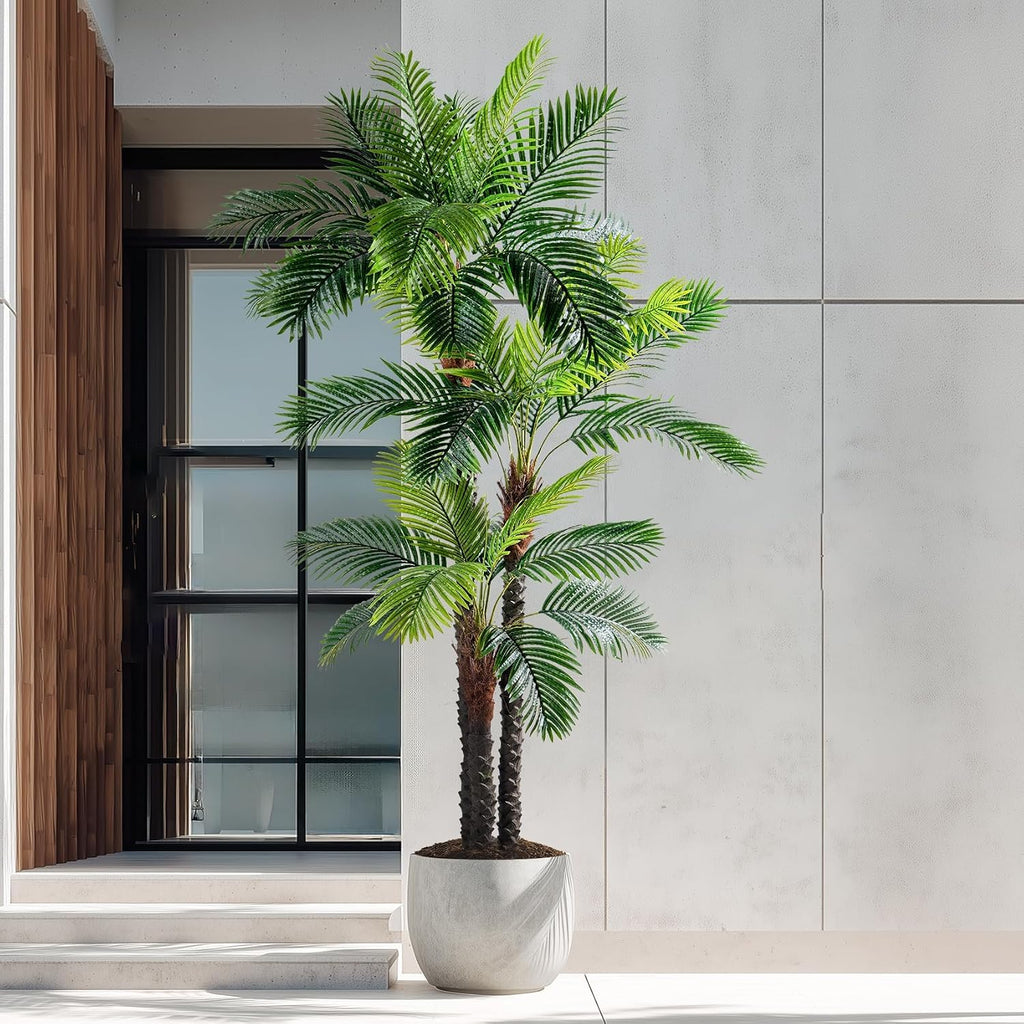 9.1FT Artificial Phoenix Palm Tree Artificial Plants Indoor Outdoor Large Faux Coconut Silk Palm Tree Tropical Fake