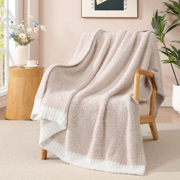 Soft Blanket for Bed-Cozy Warm Reversible Knitted Blankets