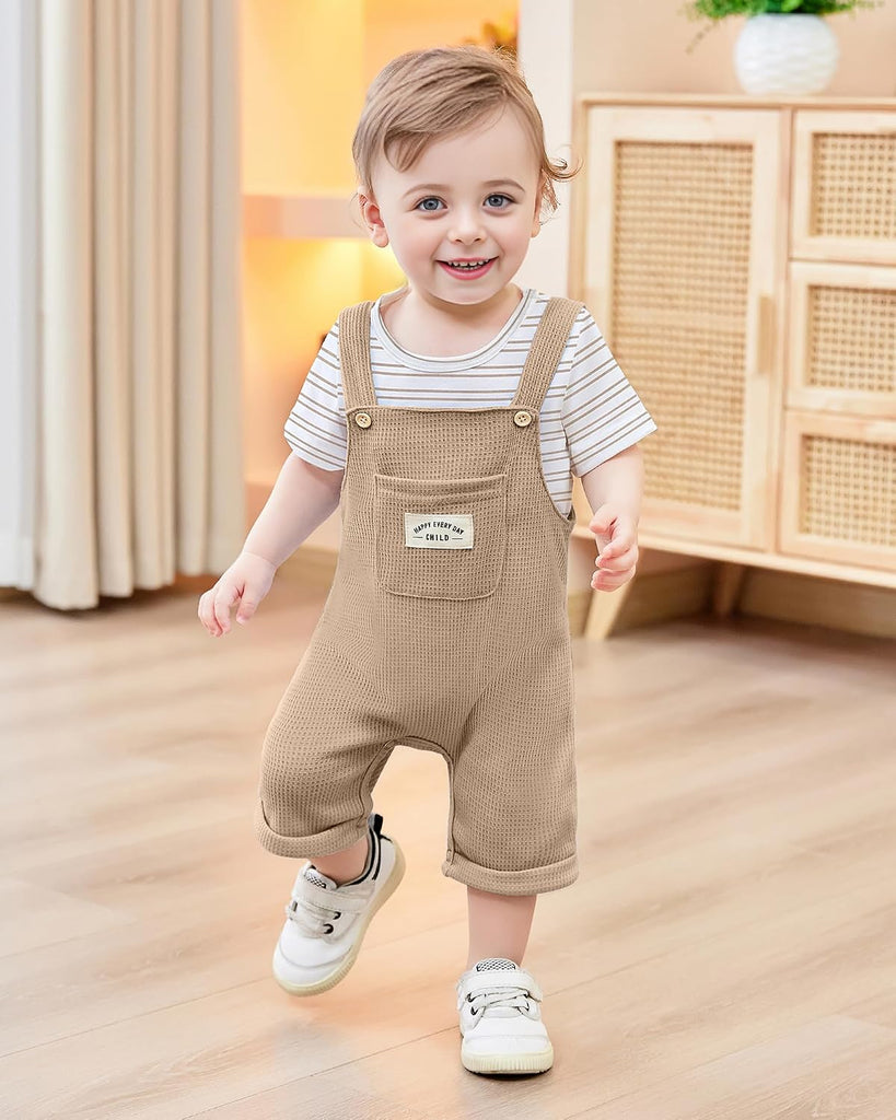 Toddler Baby Boys Clothes Summer Outfit Cute Shortall Set