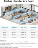 10,000 BTU Portable Air Conditioners, 4 in 1 Portable AC with Cool, Dry, Fan, Sleep Modes