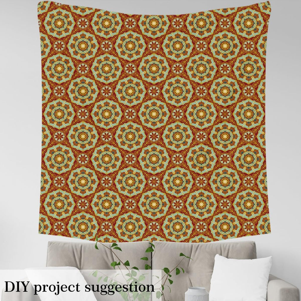 Mandala Abstract Oriental Fabric by The Yard 1 Yard Soft