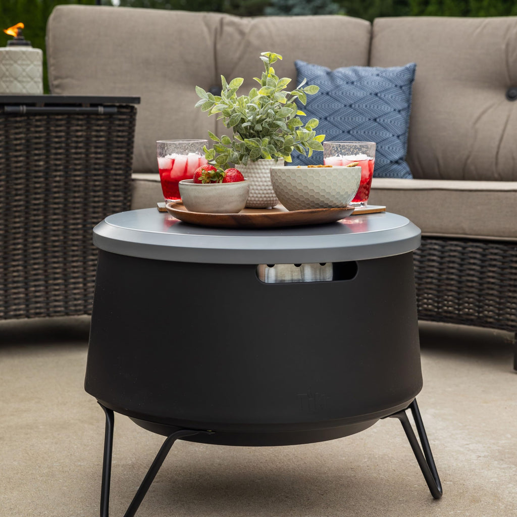 Social & Huddle Tabletop Fire Pit Cover Weather Resistant Lid