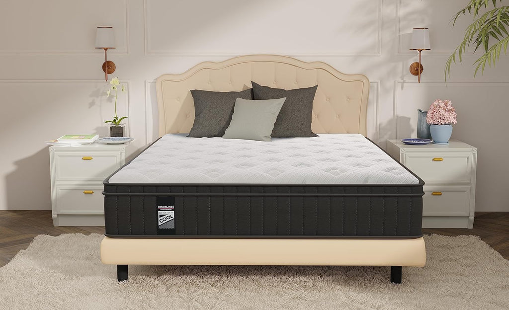12 Inch Cal King Mattress, Gel Memory Foam Pocket Spring, Medium | Hybrid Bed Mattress in a Box, Cooler Sleep &