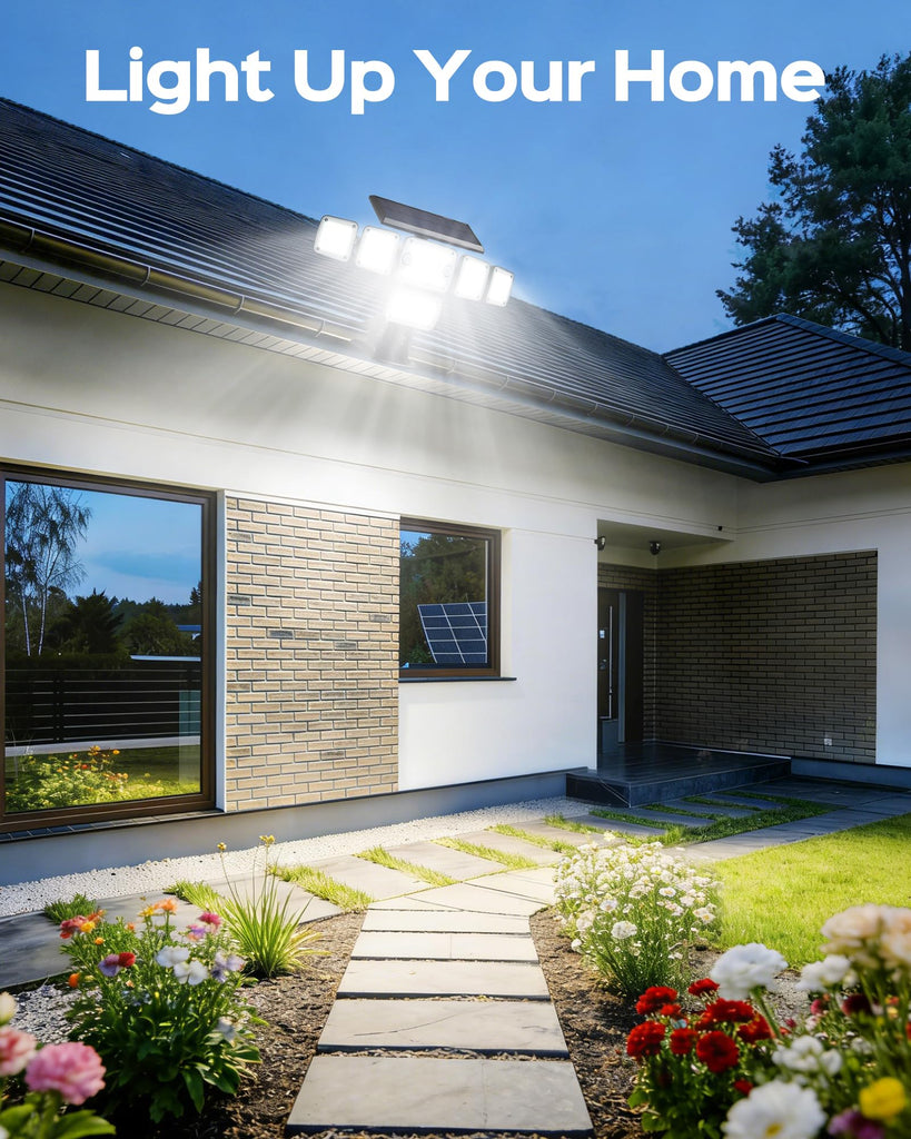 Solar Flood Lights Outdoor, Clip on Solar Lights with Motion Sensor